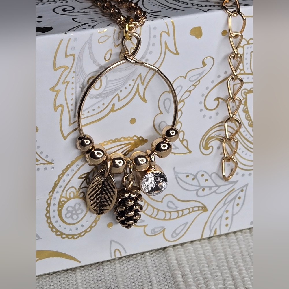 Handmade- Elegant 18k Rose Gold Plated Pendant Necklace